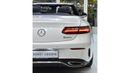 Mercedes-Benz E 400 EXCELLENT DEAL for our Mercedes Benz E400 4Matic CONVERTIBLE ( 2018 Model ) in White Color Japanese