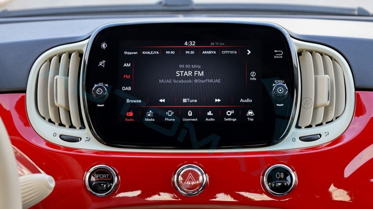 Fiat 500 (For Export , НА ЭКСПОРТ) 1.4L FWD GCC 2024 Без пробега