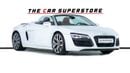 Audi R8 Spyder FSI 4.2L (430 HP) GCC-V8 Naturally Aspirated-Red Interior-Bang Olufsen Sound System