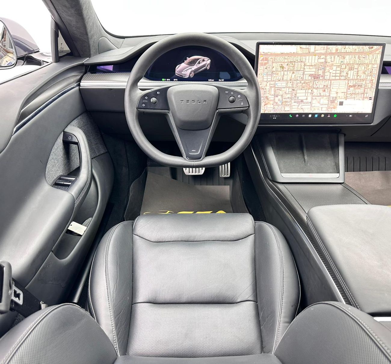 Tesla Model S Plaid (AWD) 2023 Tesla Model S Plaid, May/2027 Tesla Warranty, Tesla Full Service History, GCC