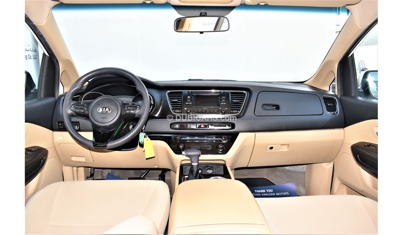 Kia Carnival AED 1439 PM | GRAND 3.3L LX V6 GCC DEALER WARRANTY