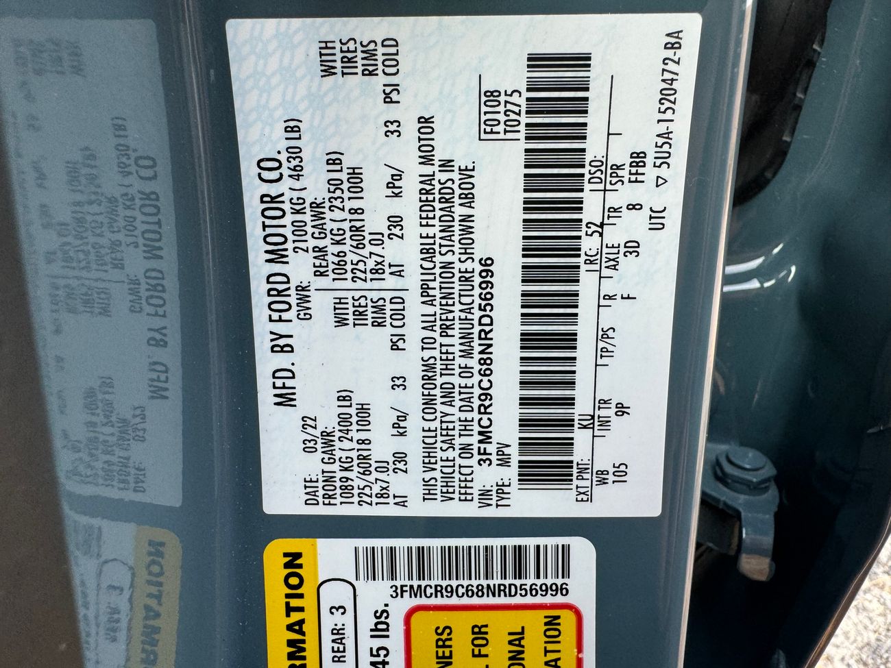 Ford Bronco Sport Outer Banks 4x4 in perfect condition