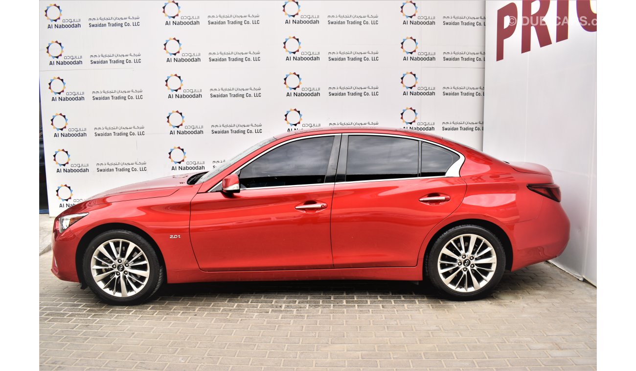 إنفينيتي Q50 LUXURY DEALER WARRANTY 2.0L 2018 GCC SPECS