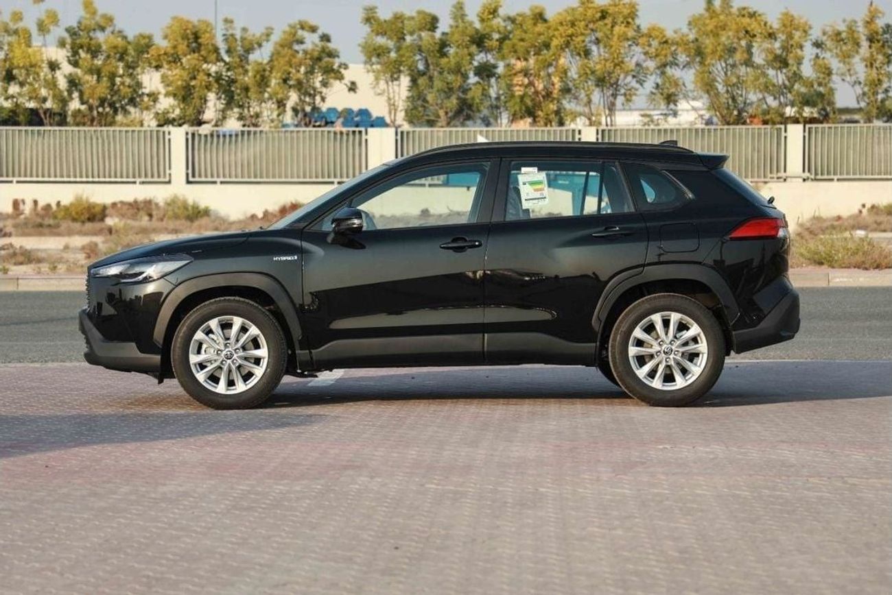 تويوتا كورولا كروس 2024 TOYOTA COROLLA CROSS 1.8 Hybrid MID - BLACK inside RED | Export Only