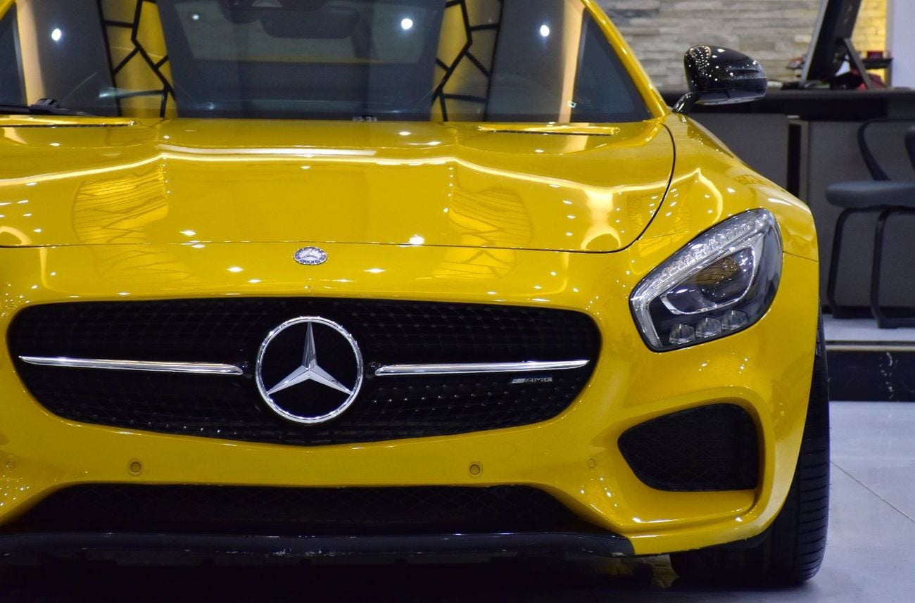 Mercedes Benz AMG GT EXCELLENT DEAL for our Mercedes Benz AMG GTs ( 2015 Model ) in Yellow Color GCC Specs