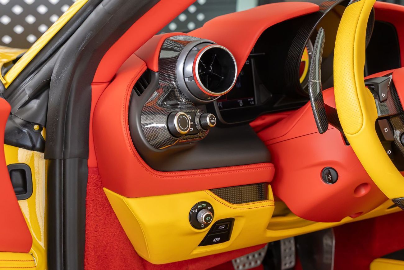 Ferrari F8 Spider STD 3.9T V8 Ferrari F8 Spider 2022 | Pristine | Fully Carbon Interior &amp; Exterior | Carbon Steeri