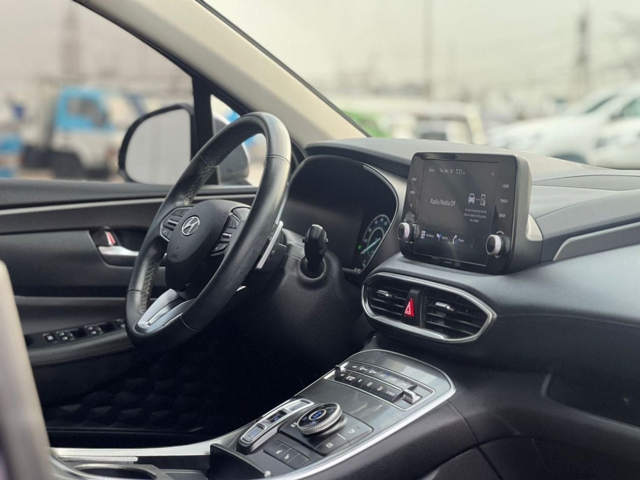 هيونداي سانتا في PREMIUM 2021 Hyundai Santafe FE Hybrid 1.6L V4 - AWD 4x4 -Push Strad - Auto Trunk - Leather Seat - Rear Came