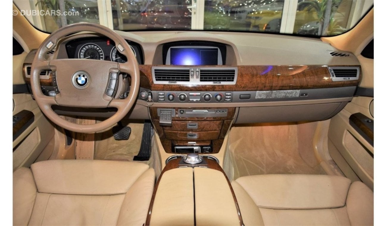 بي أم دبليو 735 VERY LOW MILEAGE! 61,000KM BMW 735Li 2003 Model!! in Grey Color! GCC Specs