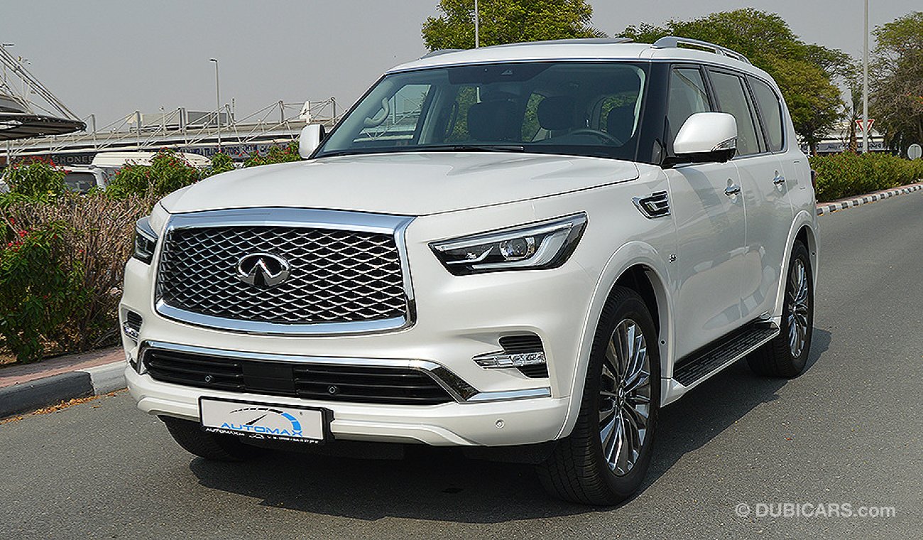 Infiniti QX80 5.6-V8 4WD, GCC, 8-Seat, 0km w/ 5Yrs or 200K km WTY + 2Yrs or 50K km SERV at Dynatrade