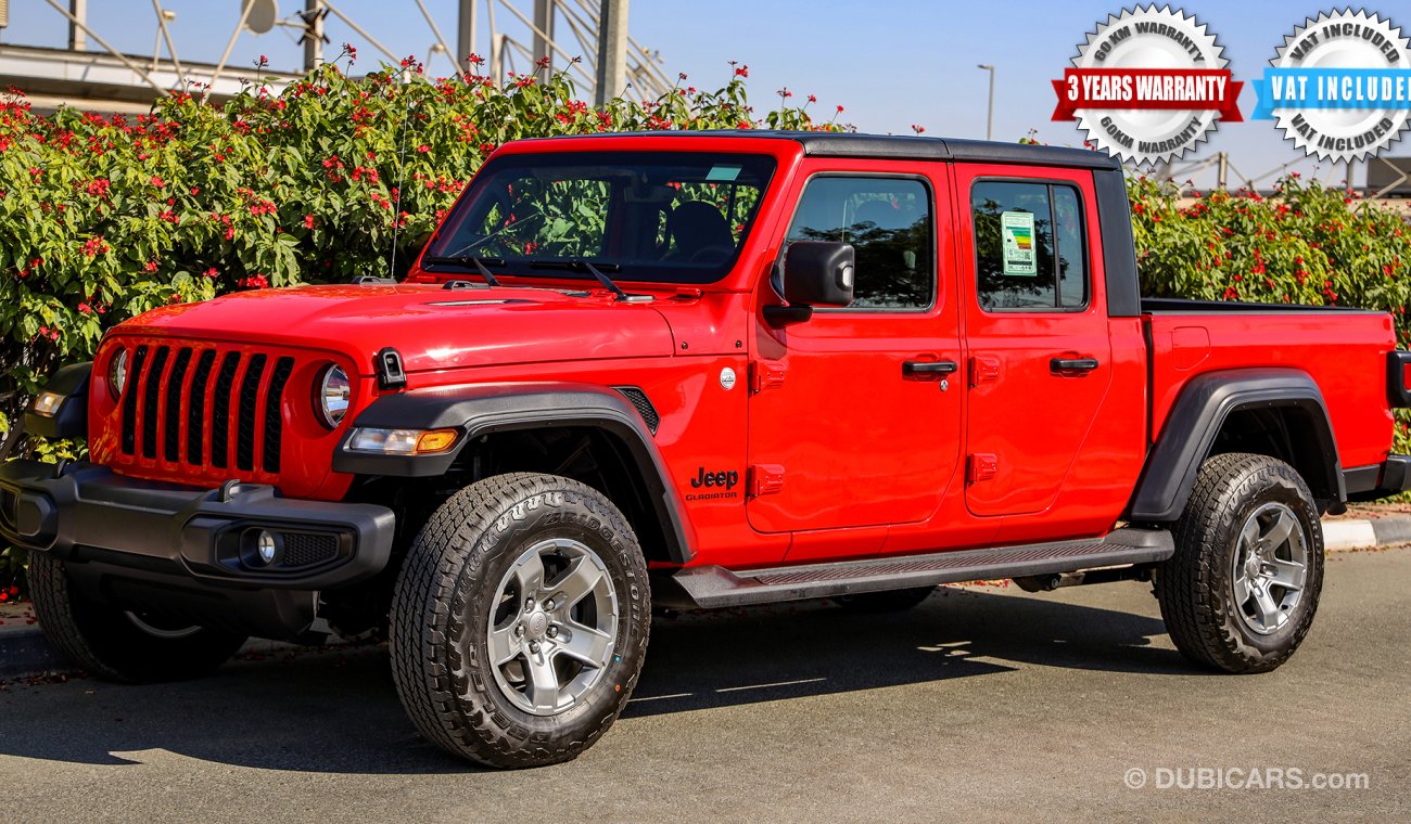 Jeep Gladiator 2020  Sport 4X4, 3.6L V6 GCC, 0km , W/ 3 Yrs or 60K km Warranty @ Trading Enterprises