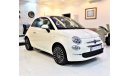 Fiat 500 AGENCY WARRANTY, FULL SERVICE HISTORY ORIGINAL PAINT (صبغ وكاله) Fiat 500 2018 Model!!GCC Specs