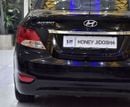 هيونداي أكسنت EXCELLENT DEAL for our Hyundai Accent 1.6L ( 2014 Model ) in Black Color GCC Specs