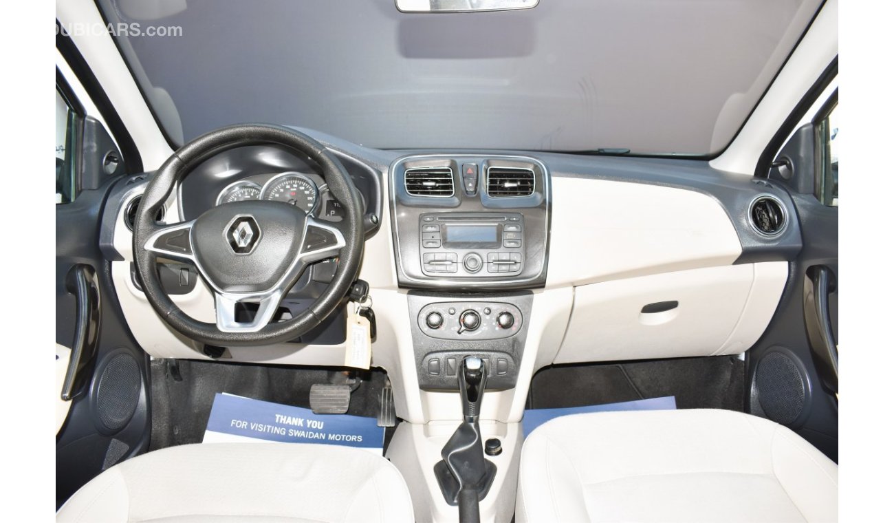 Renault Symbol AED 479 PM | 1.6L PE GCC DEALER WARRANTY