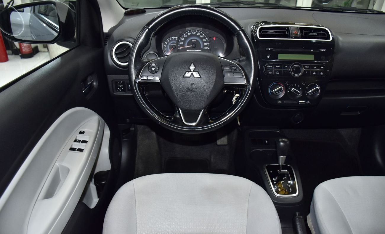 Mitsubishi Attrage EXCELLENT DEAL for our Mitsubishi Attrage ( 2021 Model ) in Silver Color GCC Specs
