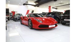 Ferrari 488 GTB (2018) 3.9L V8 TWIN TURBO GCC SPECS IN LOW MILEAGE UNDER WARRANTY AND SERVICE CONTRACT