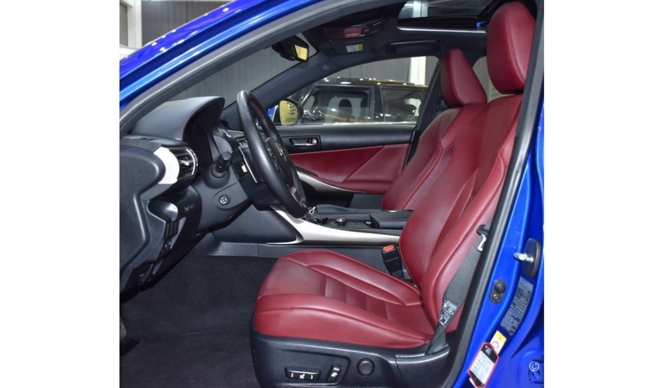 Lexus IS350 EXCELLENT DEAL for our Lexus IS350 F-Sport ( 2016 Model ) in Blue Color GCC Specs