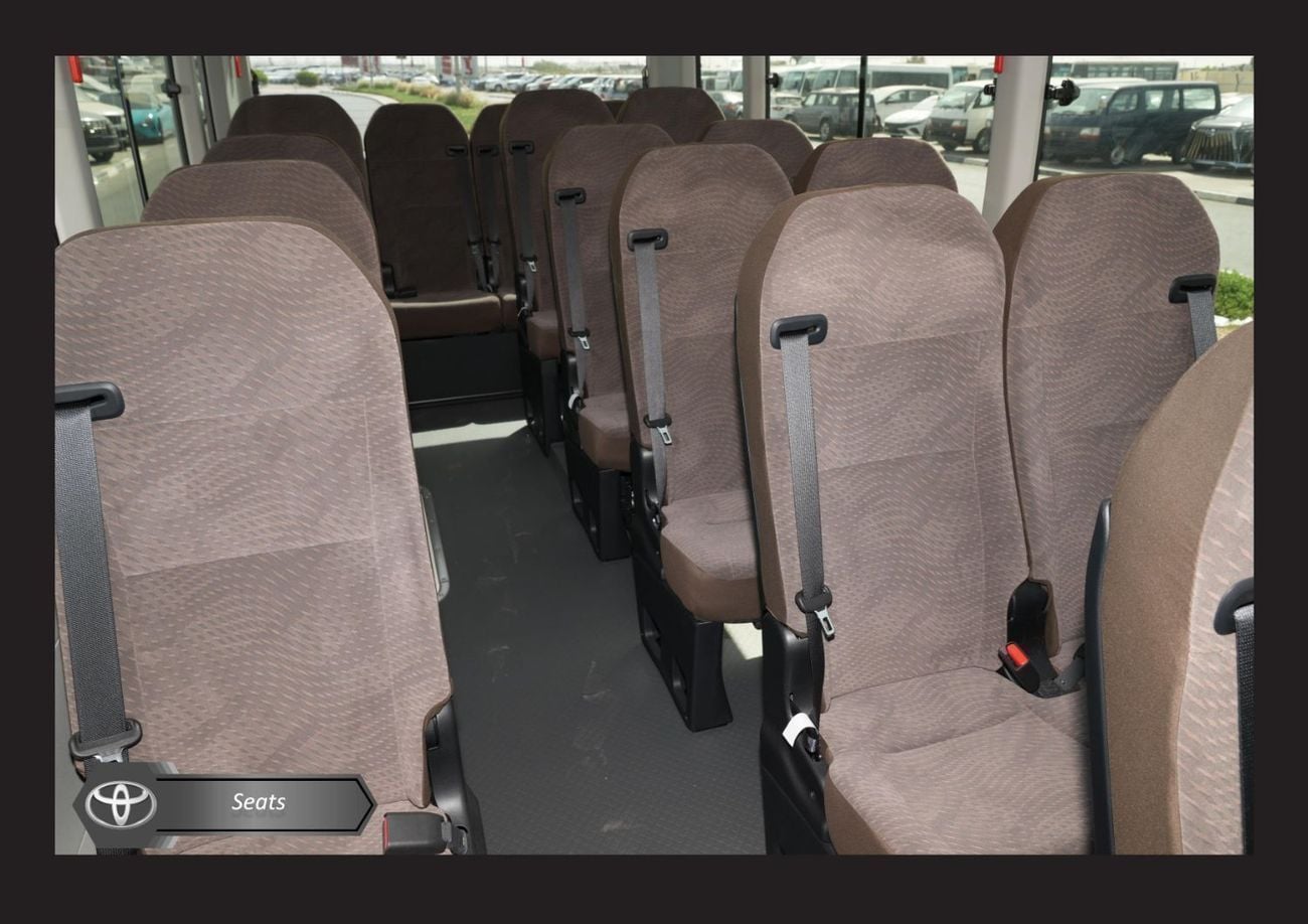 تويوتا كوستر  TOYOTA COASTER 2.7L 23-STR H/R MID M/T PTR 2025 Export Only