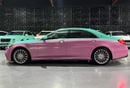 Mercedes Benz S63 AMG STD 4.0L V8 | Maybach Kit| Custom Tiffany green & glitter wrap/pink  finish