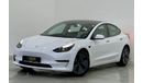 تسلا موديل 3 2020 Tesla Model 3 Long Range, 2024 Tesla Warranty + Service Contract, GCC