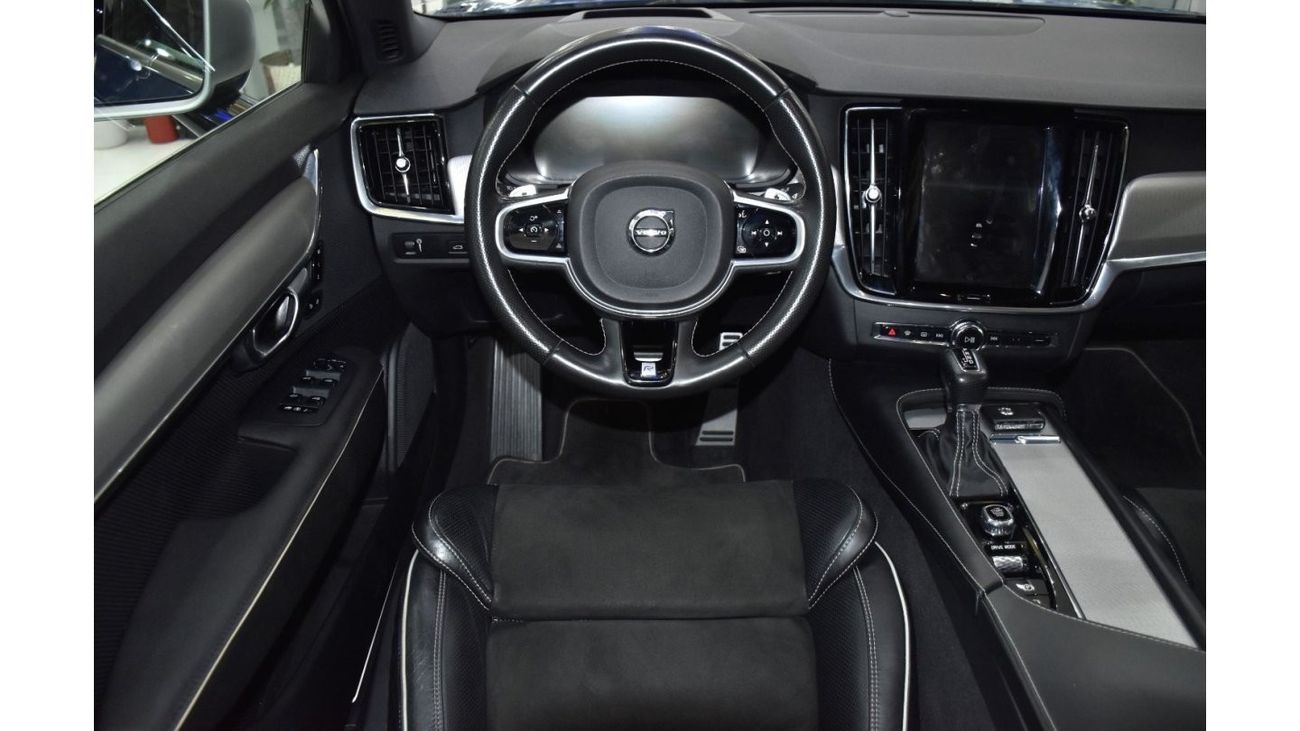 Volvo S90 EXCELLENT DEAL for our Volvo S90 T6 R- Design AWD ( 2018 Model ) in Blue Color GCC Specs