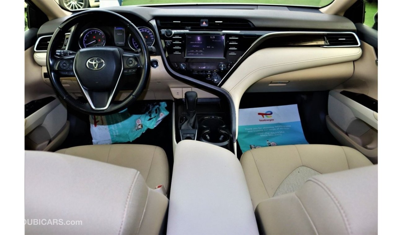 Toyota Camry SE SE Toyota Camry 2018 Toyota Camry 2018 The car is a Gulf agency dyed The car is white with a beig