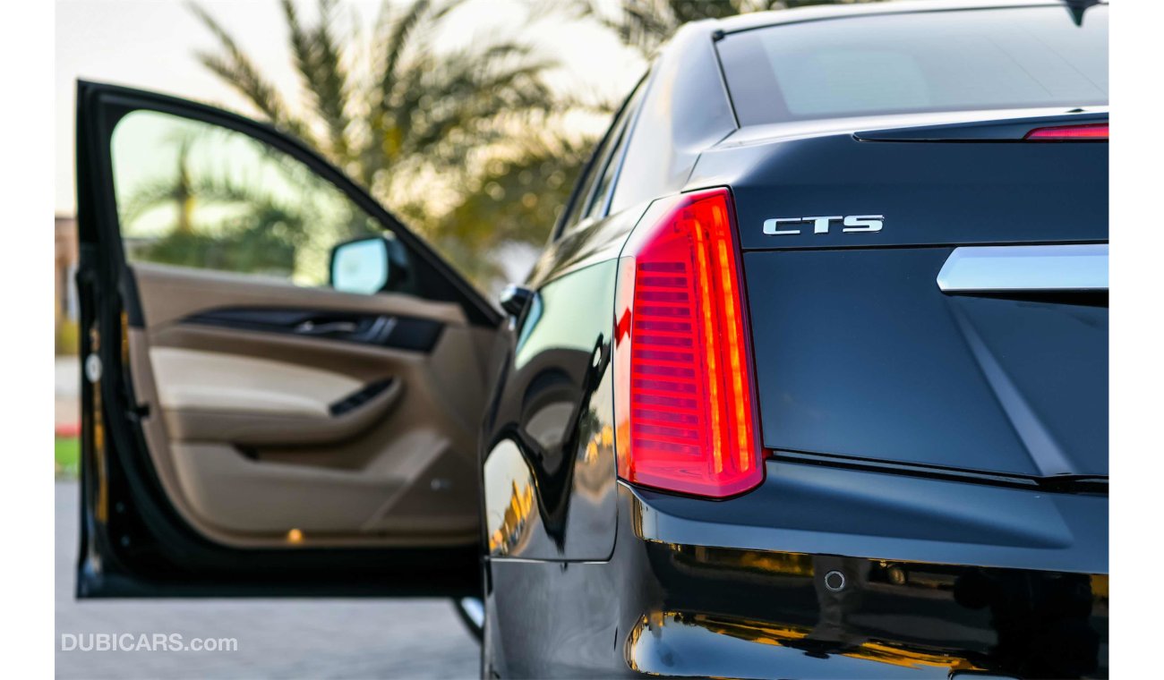 Cadillac CTS 2Y Warranty - Cadillac CTS 3.6L V6 - GCC - AED 1,706 PER MONTH - 0% DOWNPAYMENT