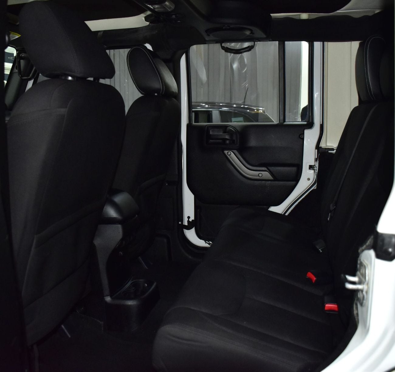 Jeep Wrangler EXCELLENT DEAL for our Jeep Wrangler Unlimited Sport ( 2014 Model ) in White Color GCC Specs