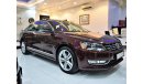 Volkswagen Passat EXCELLENT DEAL for our Volkswagen Passat FULL OPTION! 2013 Model!! in Burgundy Color! GCC Specs