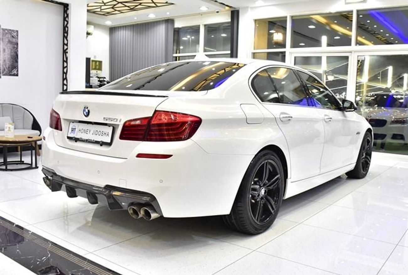 بي أم دبليو 550i EXCELLENT DEAL for our BMW 550i M-Kit ( 2015 Model ) in White Color Japanese Specs