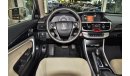 هوندا أكورد كوبيه AED 724 Per Month / 0% D.P | Honda Accord Coupe 2015 Model!! in Silver Color! GCC Specs