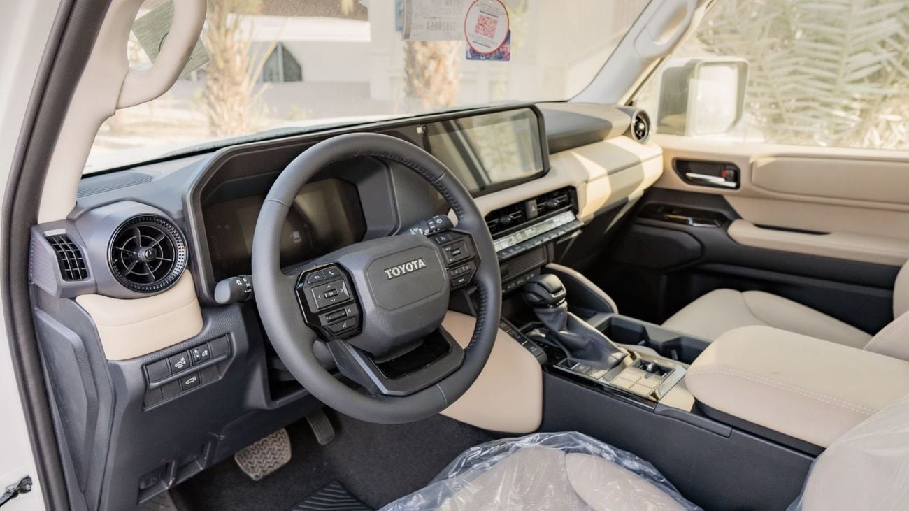 تويوتا برادو 2025 Toyota Prado TXL2 2.4L AT Petrol (White-Beige)
