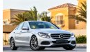 Mercedes-Benz C200 Under Warranty!  GCC - AED 2,280 P.M. AT 0% DOWNPAYMENT