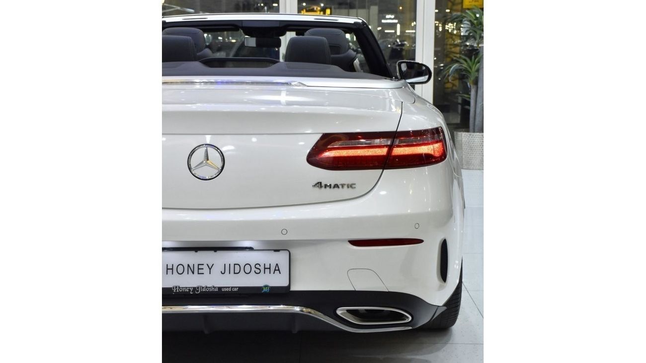 Mercedes-Benz E 400 EXCELLENT DEAL for our Mercedes Benz E400 4Matic CONVERTIBLE ( 2018 Model ) in White Color Japanese