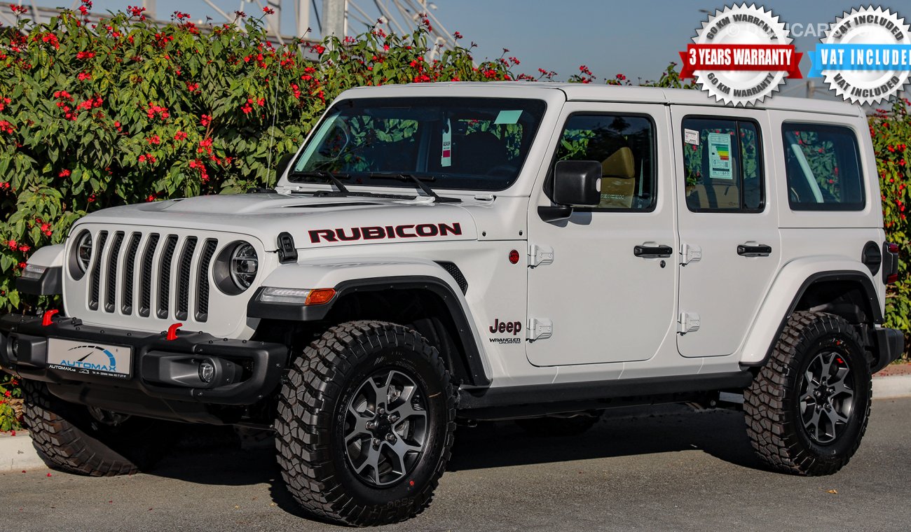 Jeep Wrangler Unlimited Rubicon V6 3.6L , GCC , 2021 , 0Km , W/3 Yrs or 60K Km WNTY @Official Dealer