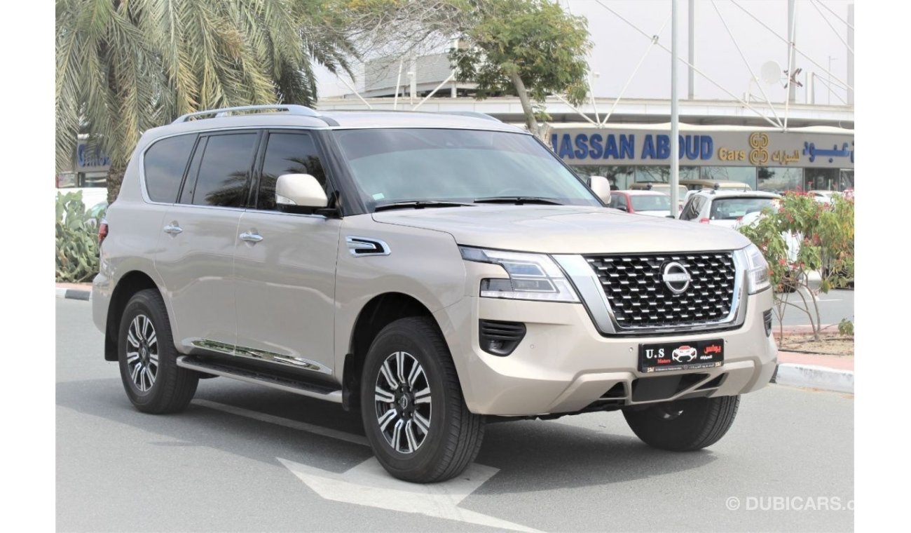 Nissan Patrol SE Titanium 2022 GCC WITH AGENCY WARRANTY & SERVICE CONTRACT LOW MILEAGE IN BRAND NEW CONDITION