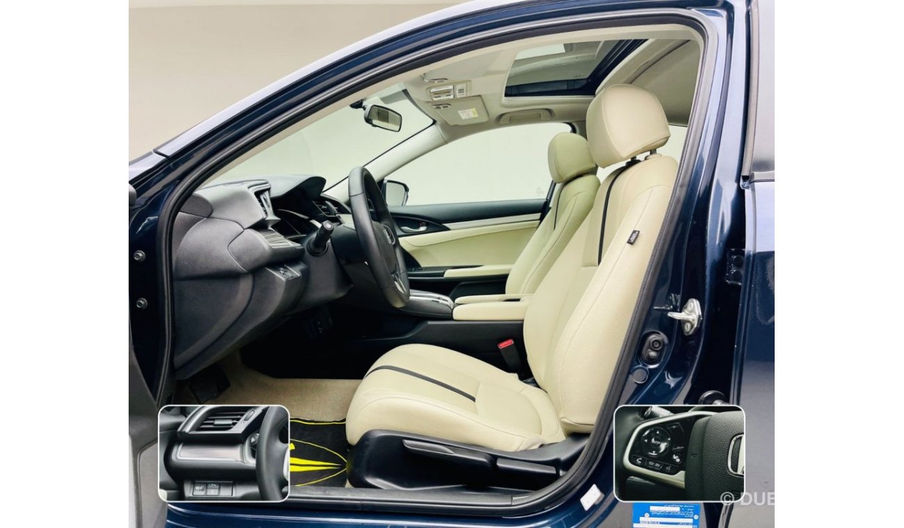 Honda Civic WARRANTY OPEN MILEAGE + FREE SERVICE CONTRACT OPEN MILEAGE / SUNROOF + LEATHER SEATS + NAVIGATION...