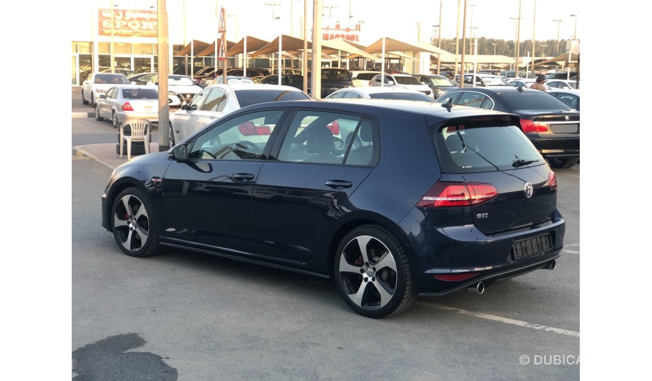 Volkswagen Golf GTI model 2014 GCC car prefect condition full option panoramic roof leather seats back camera back a