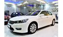 هوندا أكورد Amazing Honda Accord 2014 Model!! in White Color! GCC Specs