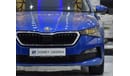 Skoda Scala EXCELLENT DEAL for our Skoda Scala ( 2021 Model ) in Blue Color GCC Specs