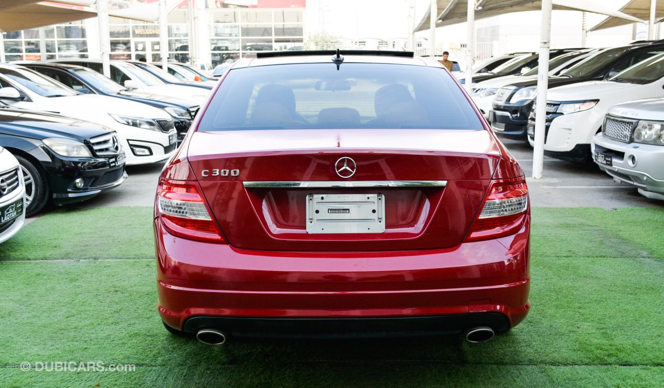 Mercedes-Benz C 300 C300 2009 model red color imported number one panorama leather and cruise control
