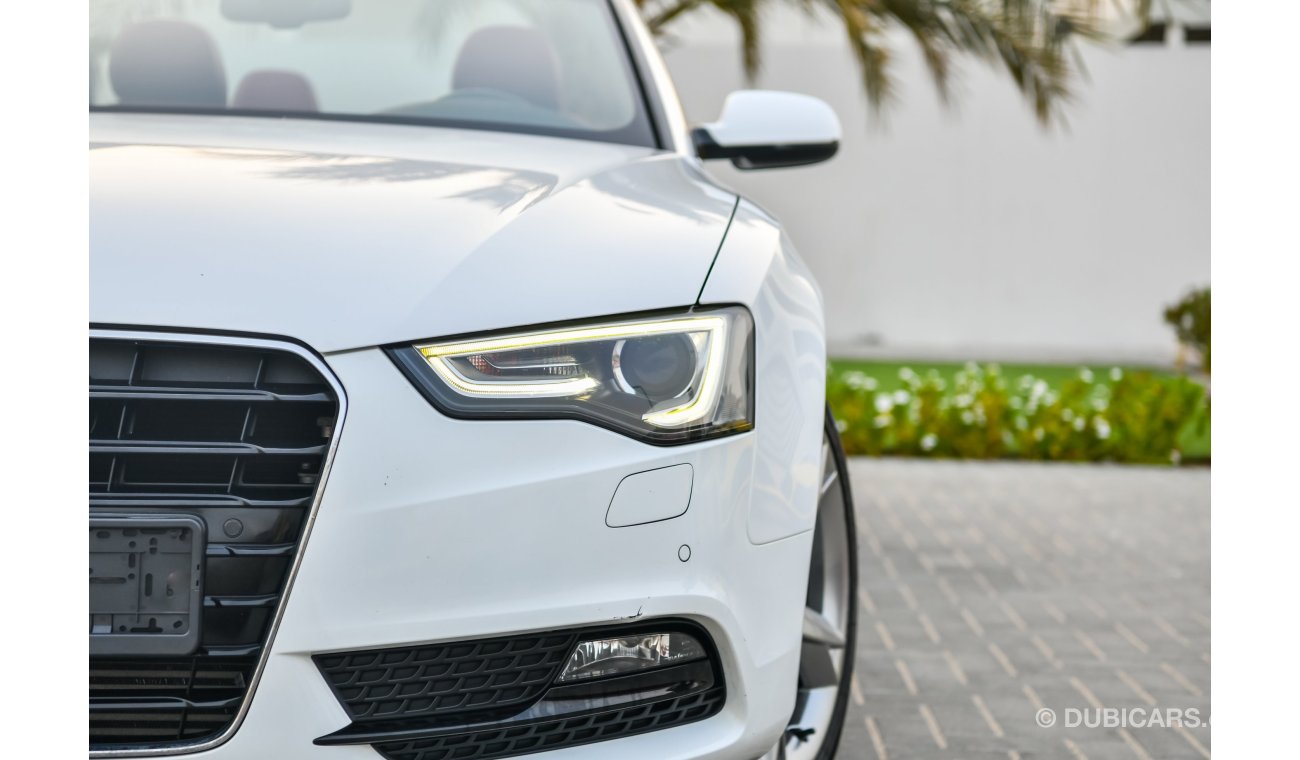 Audi A5 2015 Cabriolet - Full Service History - GCC - AED 1,351 Per Month - 0% DP