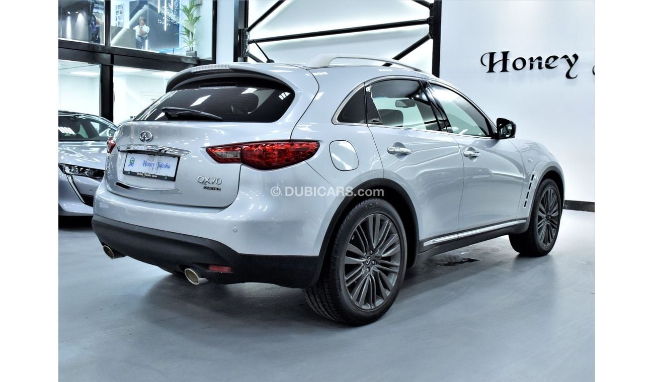 Infiniti QX70 EXCELLENT DEAL for our Infiniti QX70 Limited ( 2018 Model ) in Silver Color GCC Specs