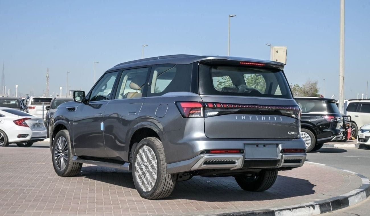 إنفينيتي QX80 Brand New Inifiniti QX80 Sensory 2025 Export 3.5TT 4WD A/T Petrol|Grey/Brown |INF-QX80-SENSORY-8S|