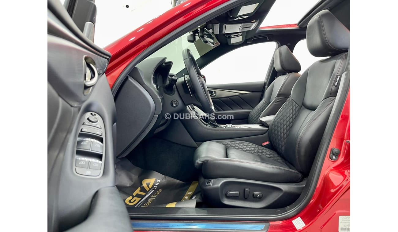 إنفينيتي Q50 ريد سبورت 400 2018 Infiniti Q50 S Red Sport, Full Rostomani History, Warranty, GCC