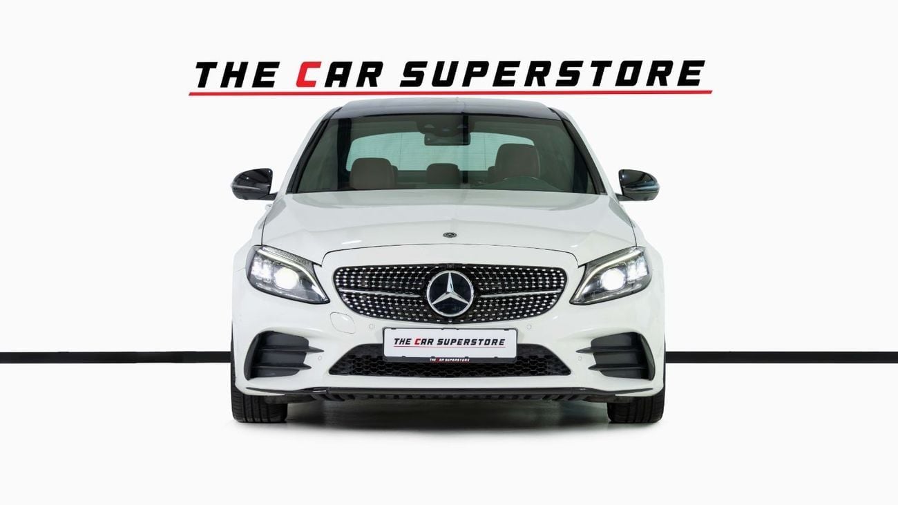 Mercedes-Benz C 43 AMG Std 3.0L 4 Matic-GCC-19 Inch Black Rims-Panoramic Roof-Active Sports Exhaust