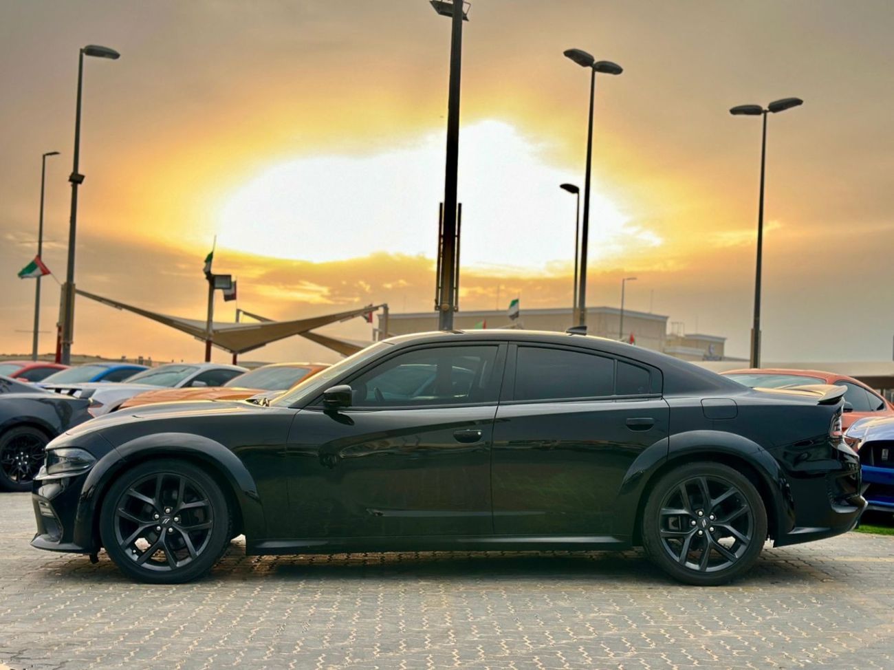 Dodge Charger 5.7L R/T | Monthly AED 1360/- | 0% DP | Widebody Kit | Custom Leather Seats | # 65894