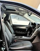 إنفينيتي Q50 LUXE خالية من الحوادث - خليجية - 3.0 تيربو - كاملة المواصفات - بحالة ممتازة من الداخل والخارج