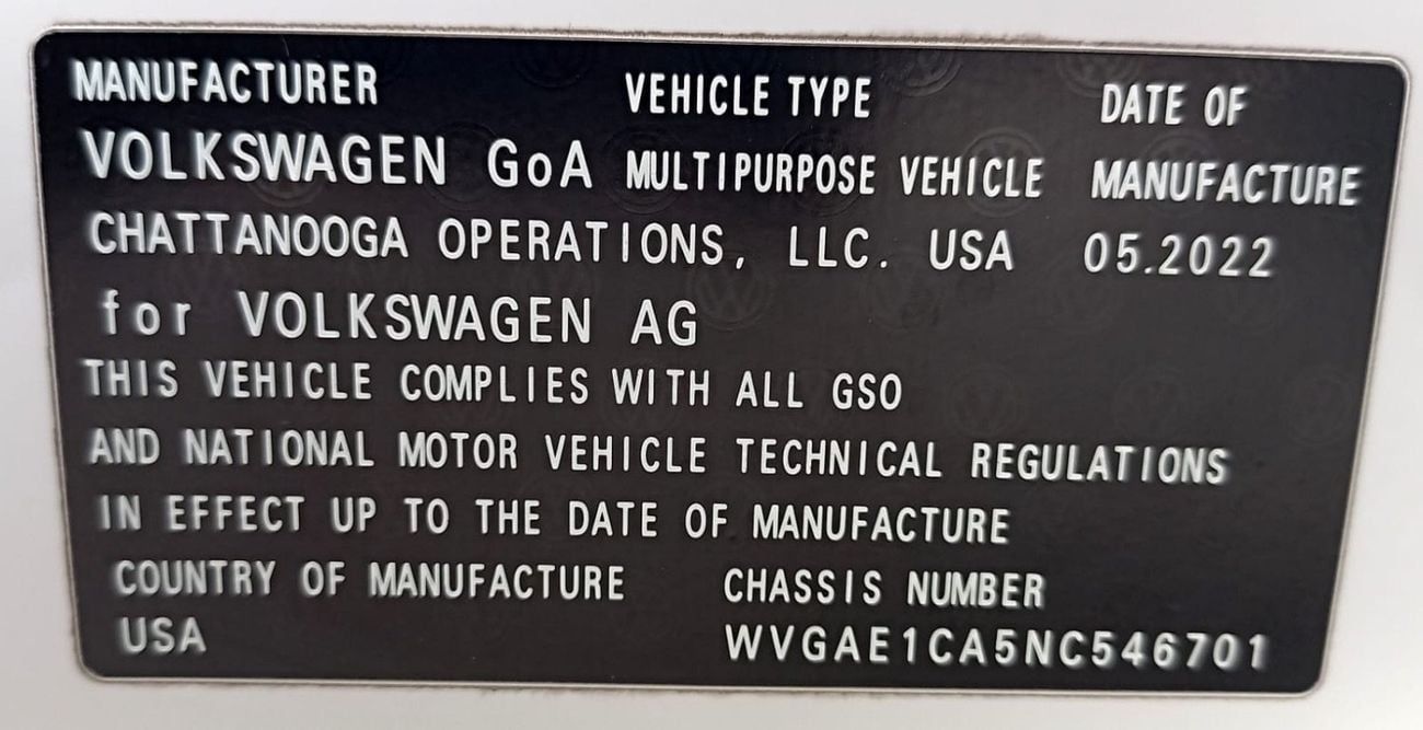 Volkswagen Teramont SEL 3.6L