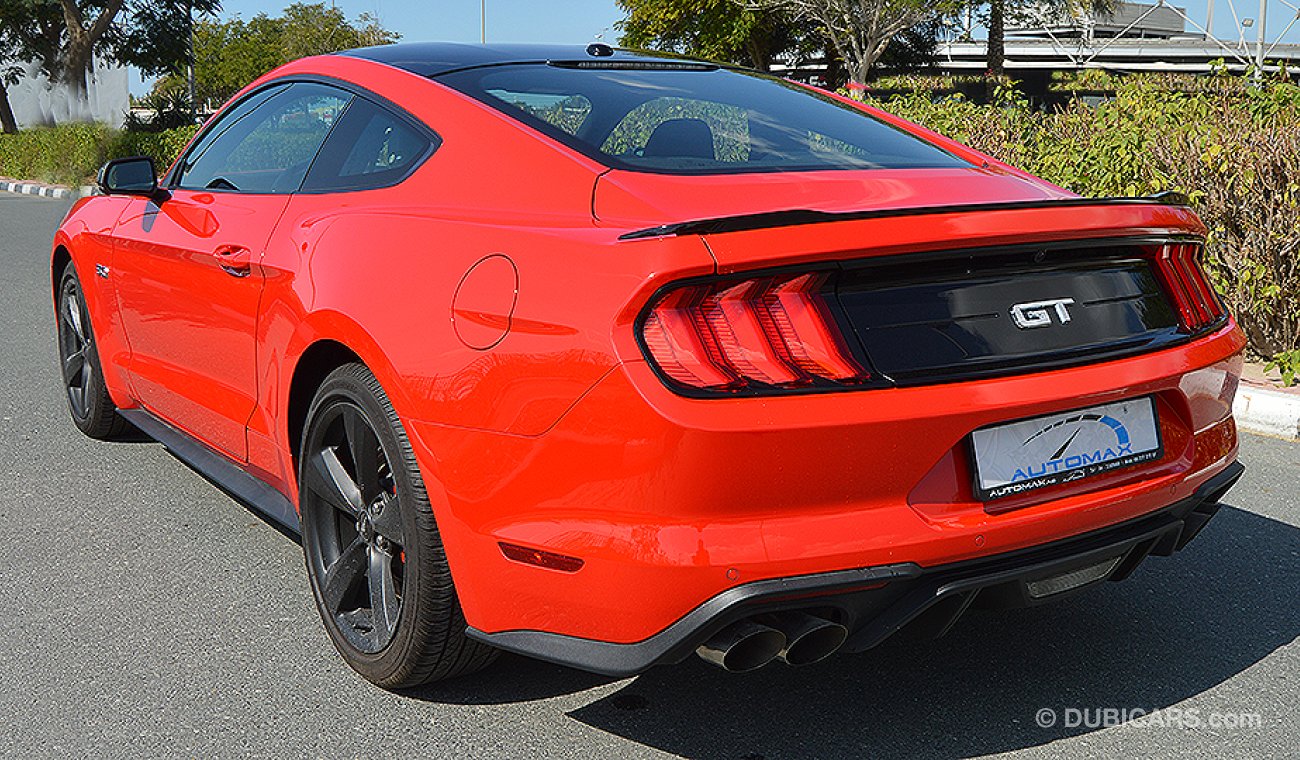 Ford Mustang 2019 GT Premium, 5.0 V8 GCC, 0km w/ 3Yrs or 100K km WTY + 60K km SERV at Al Tayer