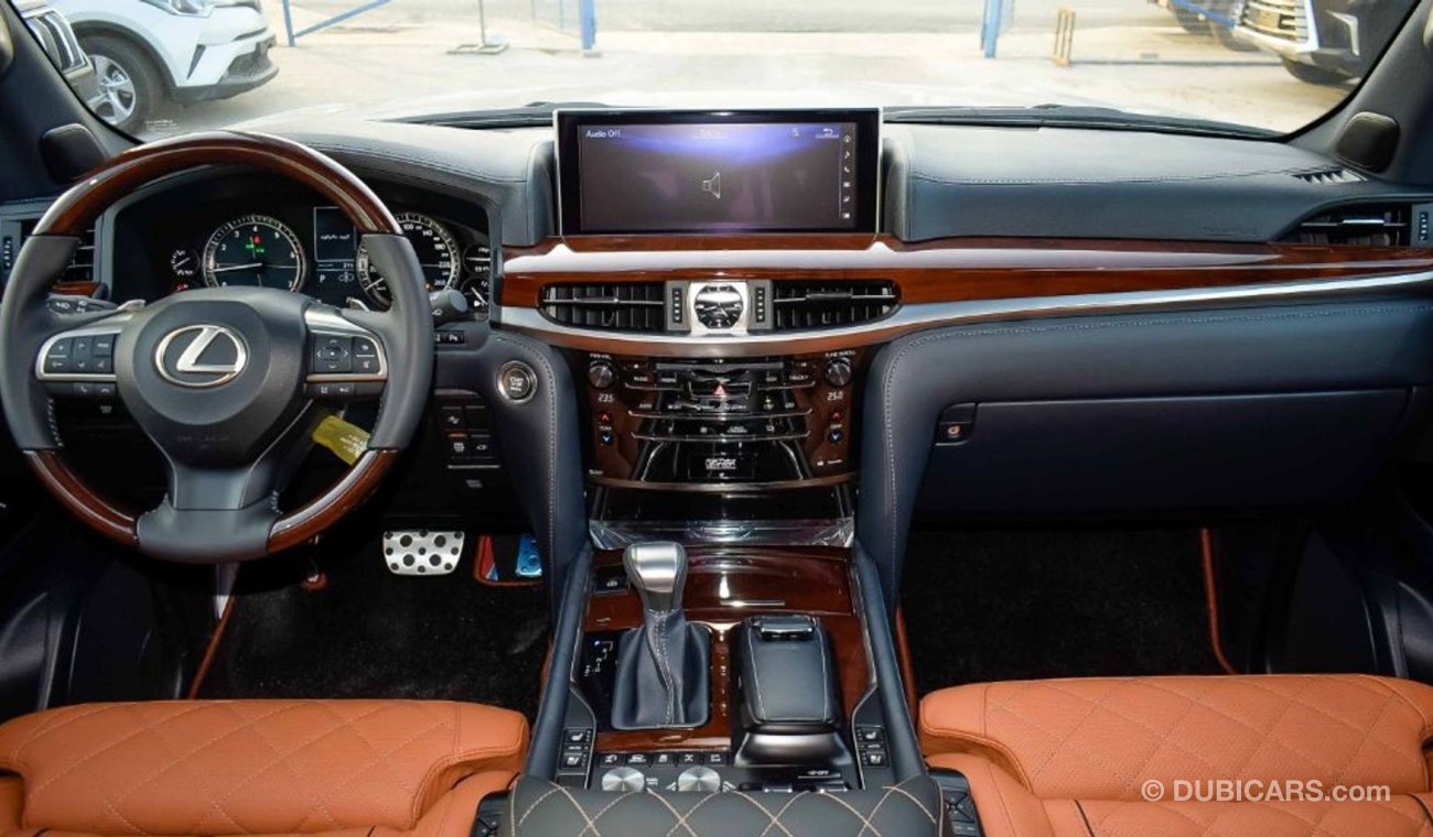 لكزس LX 570 Super Sport 5.7L Petrol Full Option with MBS Autobiography VIP Massage Seat with Samsung Digital Saf